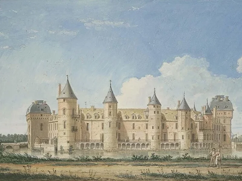 1716-Louis-Nicolas Van Blarenberghe - Veduta del castello della Ferté-Vidame prima del 1750